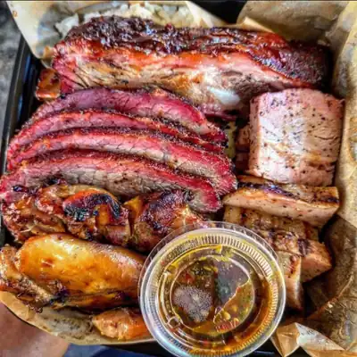 Rib, tritip, chicken, smoke pork belly