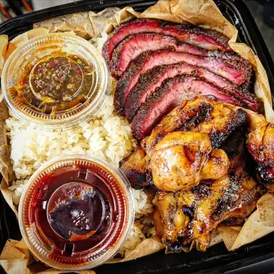 Smoke Tritip and Teriyaki Chicken